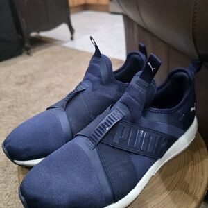 Puma Men's Navy Slip-On Sneakers